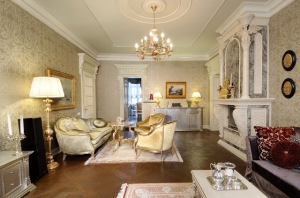 Интерьер гостиной в классическом стиле Интерьер гостиной в классическом стиле