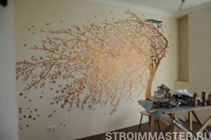 Художественная роспись стен в интерьере Художественная роспись стен в интерьере