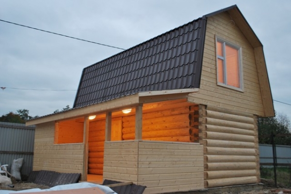 Баня 4х5 с мансардой + постройка своими руками Баня 4х5 с мансардой + постройка своими руками