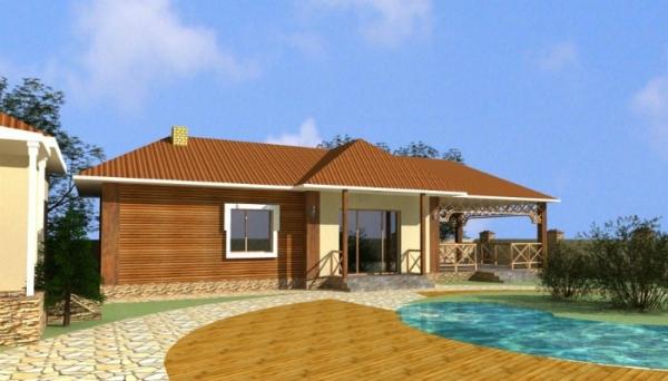 Баня с беседкой под одной крышей – проекты + строительство своими руками Баня с беседкой под одной крышей – проекты + строительство своими руками