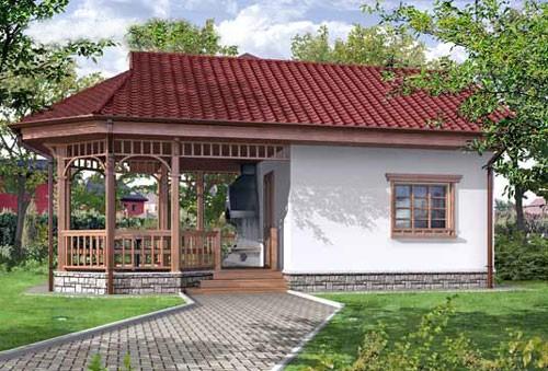 Баня с беседкой под одной крышей – проекты + строительство своими руками Баня с беседкой под одной крышей – проекты + строительство своими руками