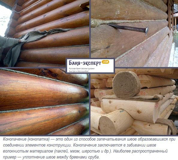 Как конопатить сруб Как конопатить сруб