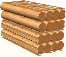 Обработка бревна для бани – рубка и теска Обработка бревна для бани – рубка и теска