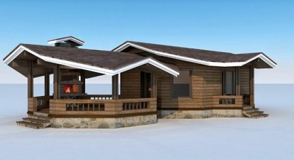 Баня с беседкой под одной крышей – проекты + строительство своими руками Баня с беседкой под одной крышей – проекты + строительство своими руками