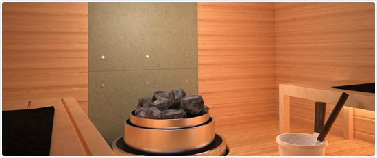 Защита стен бани от жара Защита стен бани от жара