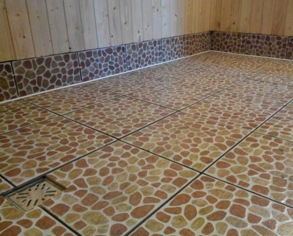 Как залить пол в бане с уклоном Как залить пол в бане с уклоном