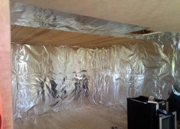 Двухэтажная баня из бруса 6 х 6 Двухэтажная баня из бруса 6 х 6