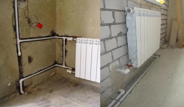 Однотрубная система отопления с нижней разводкой Однотрубная система отопления с нижней разводкой