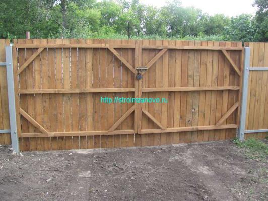 Распашные ворота своими руками  
Распашные ворота своими руками
