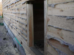 Окосячка в деревянном доме  
Окосячка в деревянном доме