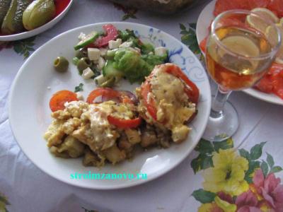 Запеканка с грибами  
Запеканка с грибами