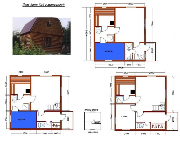 Проекты бань из бруса с бассейном Проекты бань из бруса с бассейном