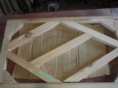 Деревянная калитка со спартаковским ромбом своими руками  
Деревянная калитка со спартаковским ромбом своими руками