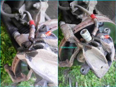 Замена поршня переднего суппорта на Мицибиси Каризма  
Замена поршня переднего суппорта на Мицибиси Каризма