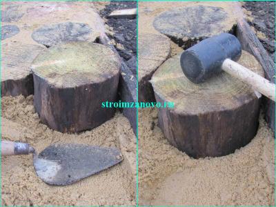 Садовая дорожка из спилов дерева своими руками  
Садовая дорожка из спилов дерева своими руками