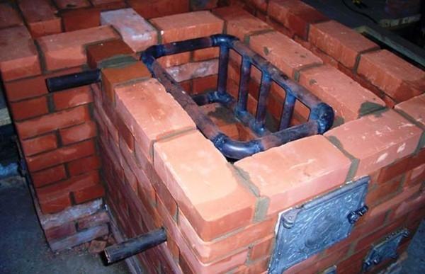 Печь для бани с теплообменником для воды Печь для бани с теплообменником для воды