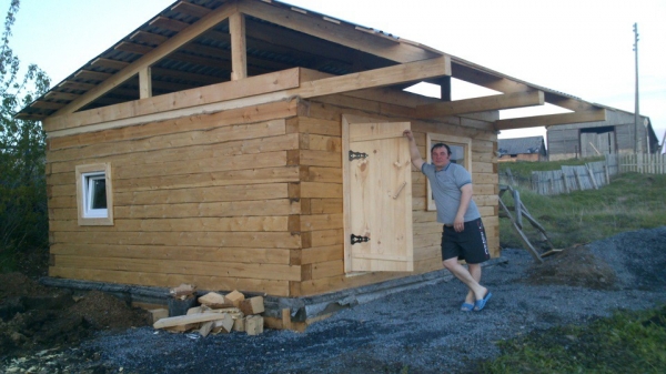 Продолжаем строительство бани весной Продолжаем строительство бани весной