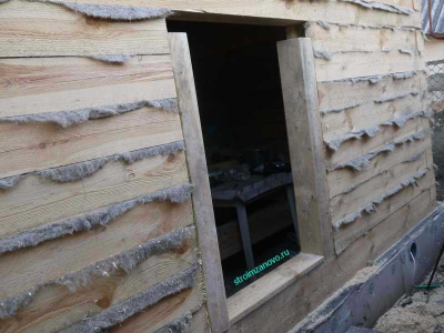 Окосячка в деревянном доме  
Окосячка в деревянном доме