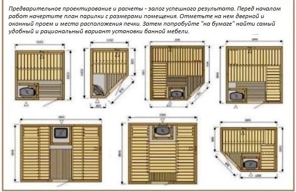 План бани 4х5 мойка и парилка отдельно