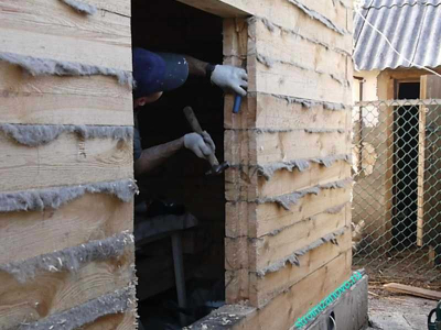 Окосячка в деревянном доме  
Окосячка в деревянном доме