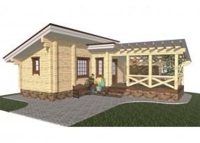 Одноэтажные бани с верандой Одноэтажные бани с верандой