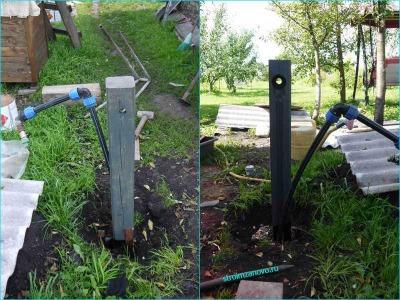 Декорирование водоразборной колонки  
Декорирование водоразборной колонки