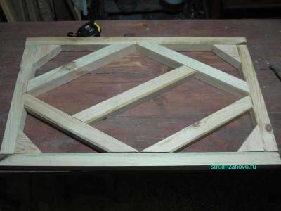 Деревянная калитка со спартаковским ромбом своими руками  
Деревянная калитка со спартаковским ромбом своими руками