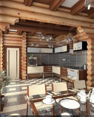 Кухня в деревянном доме: особенности интерьера и варианты оформления Кухня в деревянном доме: особенности интерьера и варианты оформления