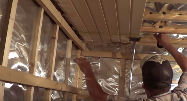 Обшивка бани внутри вагонкой