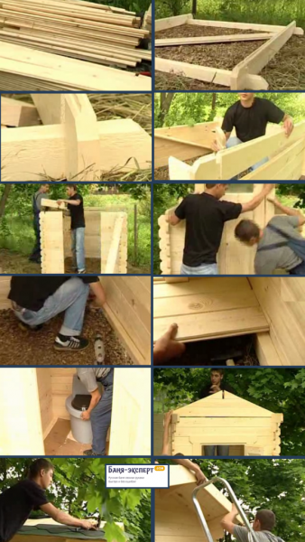 Как сделать туалет в бане Как сделать туалет в бане