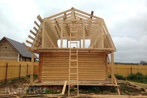 Как сделать крышу с мансардой для бани Как сделать крышу с мансардой для бани