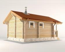 Проекты одноэтажных бань