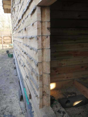 Окосячка в деревянном доме  
Окосячка в деревянном доме