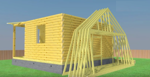 Как сделать крышу с мансардой для бани Как сделать крышу с мансардой для бани