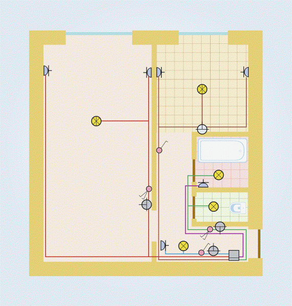 Как правильно делать электрику в квартире: от схемы до монтажа Как правильно делать электрику в квартире: от схемы до монтажа