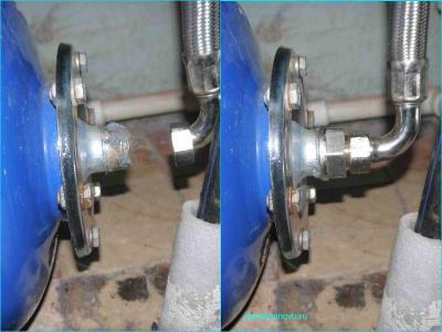 Замена фланца гидроаккумулятора  
Замена фланца гидроаккумулятора