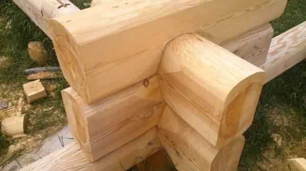 Норвежская рубка. Дома и бани из лафета