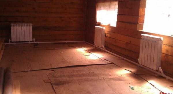 Однотрубная система отопления с нижней разводкой Однотрубная система отопления с нижней разводкой