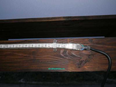 Подсветка беседки светодиодной лентой  
Подсветка беседки светодиодной лентой