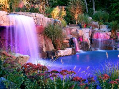  
Освещение участка загородного дома