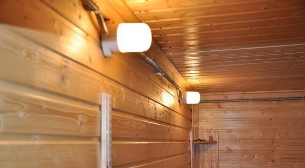 Как сделать освещение в бане Как сделать освещение в бане
