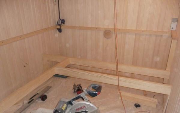 Полок в баню — чертежи Полок в баню — чертежи