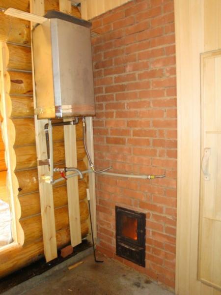 Печь для бани с теплообменником для воды Печь для бани с теплообменником для воды