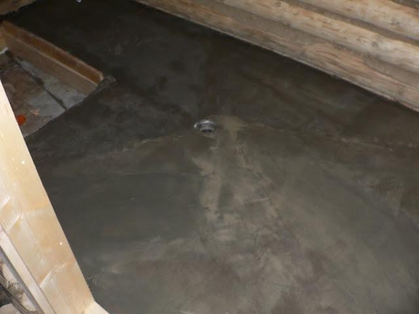 Пол в бане своими руками — пошаговое руководство