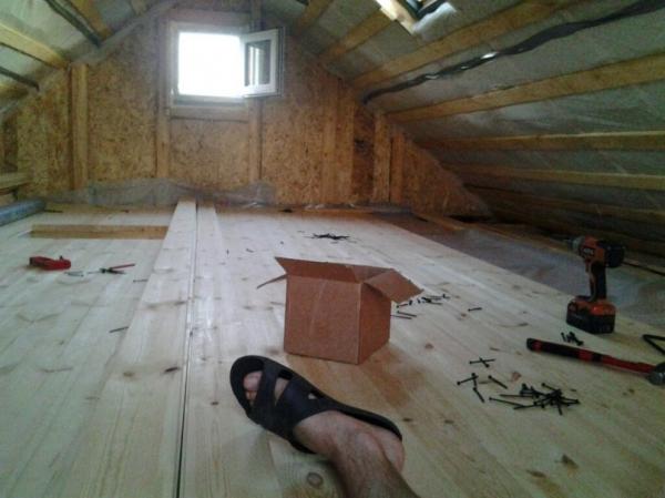 Подшивной потолок в бане