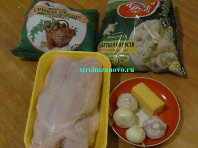 Запеканка с грибами  
Запеканка с грибами