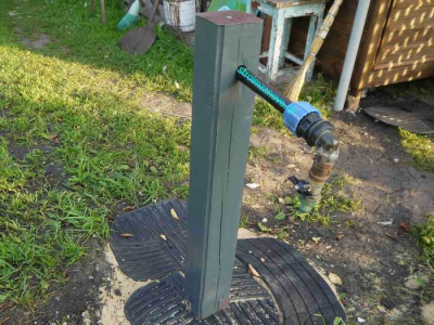 Декорирование водоразборной колонки  
Декорирование водоразборной колонки