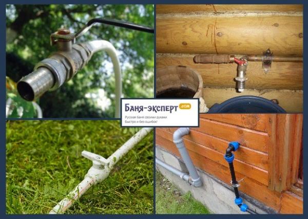 Летний водопровод для бани своими руками Летний водопровод для бани своими руками