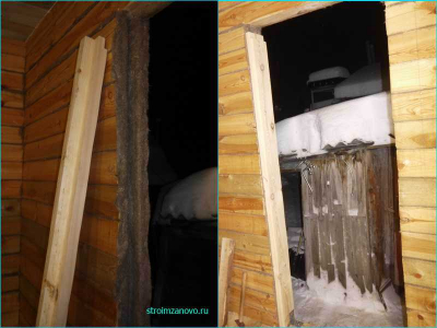 Окосячка дверного проёма  
Окосячка дверного проёма