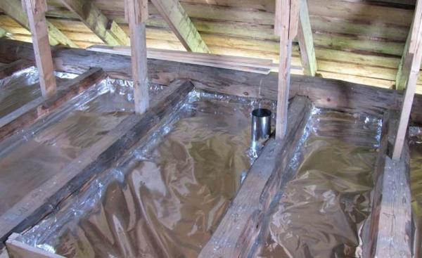 Подшивной потолок в бане